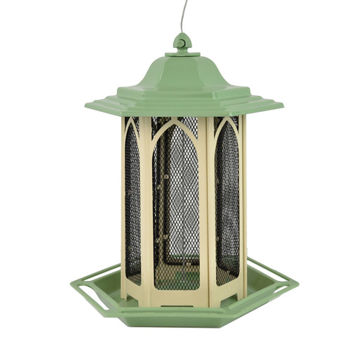 Perky-Pet - GAZ01 - Wild Bird 3.5 lb. Metal Gazebo Chalet Bird Feeder