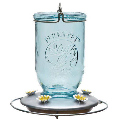 Perky-Pet - 785 - Hummingbird 32 oz. Glass Mason Jar Nectar Feeder 5 ports
