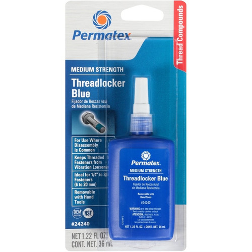 Permatex - 24240 - Threadlocker Automotive Adhesive Liquid 1.22 oz.