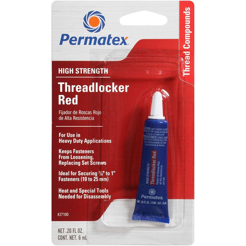 Permatex - 27100 - Threadlocker High Strength Threadlocker Liquid 0.2 oz.