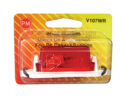 Peterson - V107WR - Red Rectangular Clearance/Side Marker Light