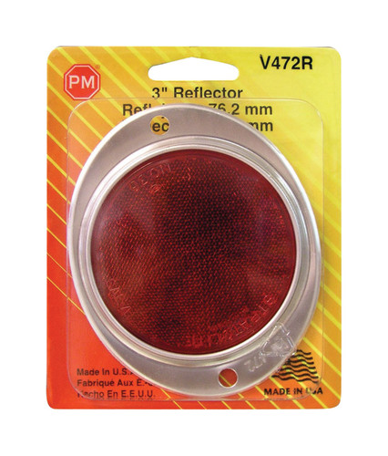 Peterson - V472R - Red Round Reflector - 1/Pack