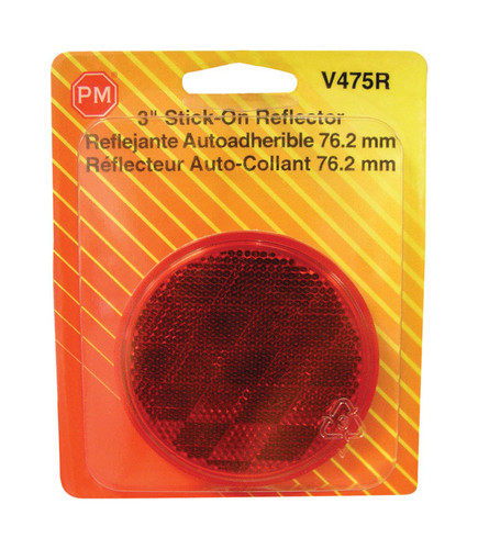 Peterson - V475R - Red Round Reflector - 1/Pack