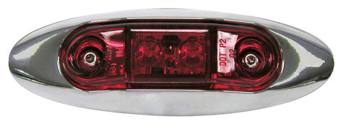 Peterson - V168XR - Piranha Red Oval Clearance/Side Marker Light Kit
