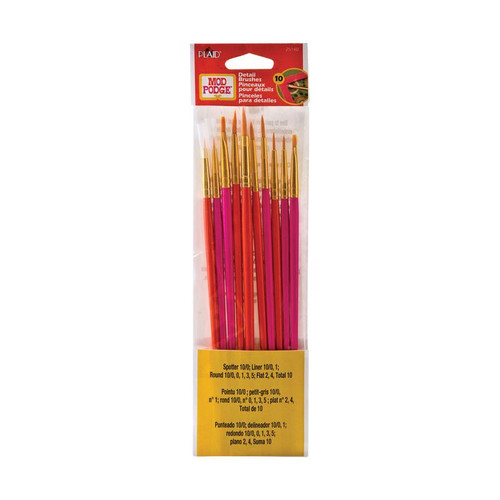 Plaid - 25140 - Mod Podge Multiple Sizes in. W Flat Paint Brush