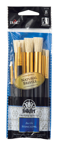 Plaid - 34107 - FolkArt multiple sizes in. W Round Stencil Paint Brush