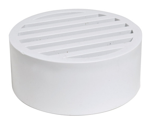 NDS - 9P11 - 4 in. White Round PVC Drain Grate