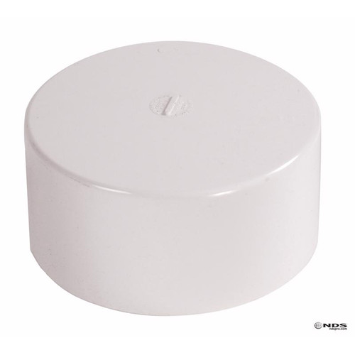 NDS 6P06 - 6 in. Hub x 6 in. Dia. Hub PVC Drain Cap