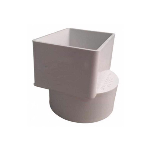 NDS - 9P13 - Schedule 35 3 in. Hub each X 4 in. D Female PVC Downspout Adapter