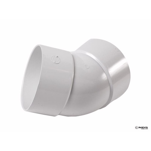 NDS - 6P03 - Schedule 35 6 in. Hub each X 6 in. D Hub PVC Elbow