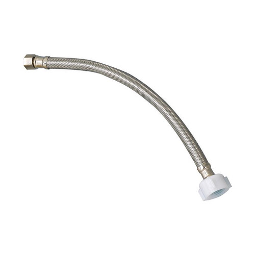 Plumb Pak - PP23805 - EZ 3/8 in. Compression x Ballcock 7/8 in. 12 in. Stainless Steel Toilet Supply Line