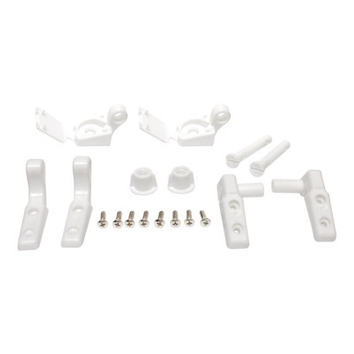 Plumb Pak - PP835-34 - Toilet Seat Hinge White Plastic For Universal