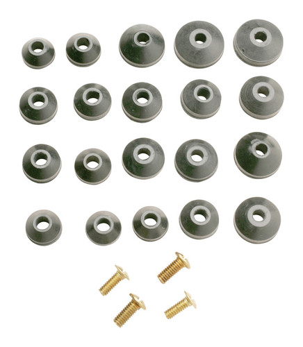 Plumb Pak - PP805-22 - Rubber Assorted in. Beveled Faucet Washer - 20/Pack