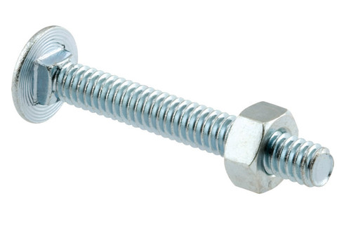 Prime-Line - GD52103 - 1-7/8 in. L x 1/4 in. Dia. Steel Carriage Bolts w/Nuts