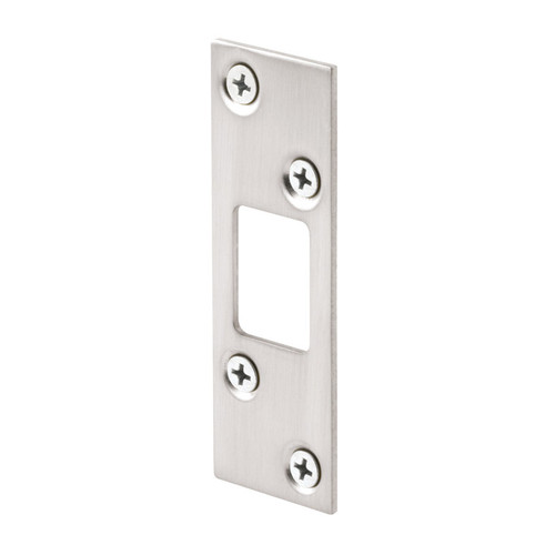 Prime-Line - E2461 - 3.625 in. H x 1.25 in. L Satin Nickel Steel High Security Deadbolt Strike