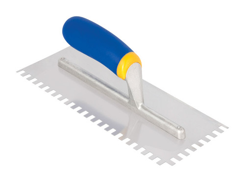 QEP - 49916 - 4.5 in. W x 11 in. L Steel Square Notch Trowel - 1/Pack