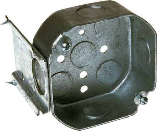 Raco - 158 - 4 in. Octagon Steel Junction Box Gray