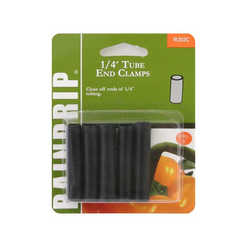 Raindrip - 302010B - Drip Irrigation End Clamp 1/4 in. - 10/Pack