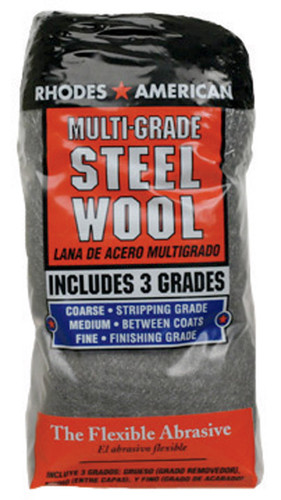 Rhodes American - 10121114 - 0000 Grade Medium Steel Wool Pad - 12/Pack