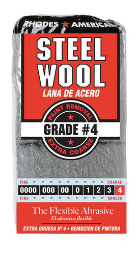Rhodes American - 10121116 - 4 Grade Extra Coarse Steel Wool Pad - 12/Pack