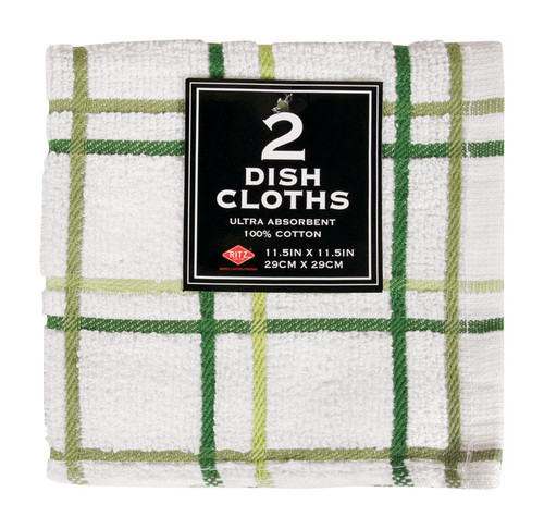 Ritz - 27230 - Cactus Cotton Check Dish Cloth - 2/Pack