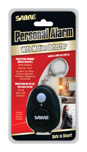 Sabre - PA-MDM-BK - Black Plastic Personal Security Alarm