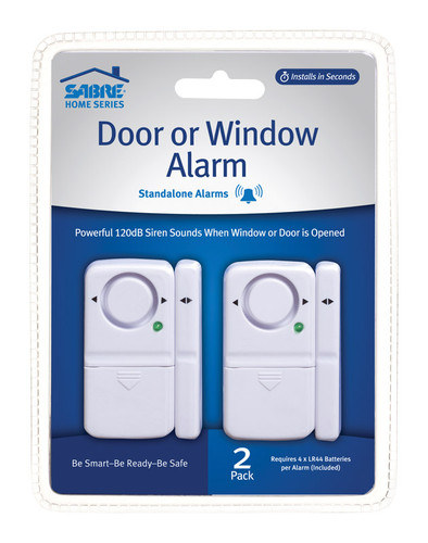 Sabre - HS-DWA2 - White Plastic Door or Window Alarm