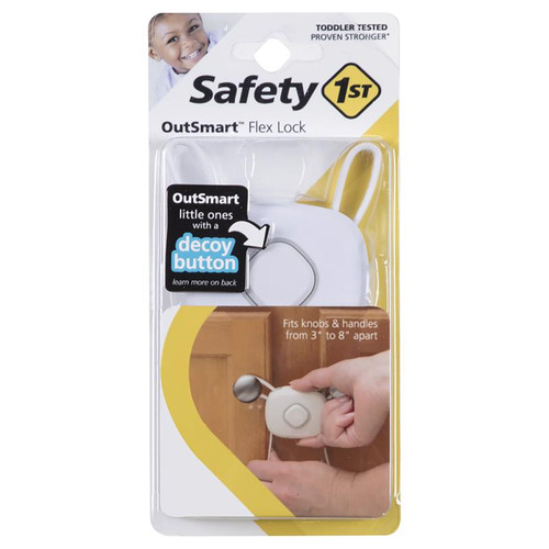 Safety 1st - HS271 - OutSmart White Plastic Cabinet Flex Lock - 1/Pack