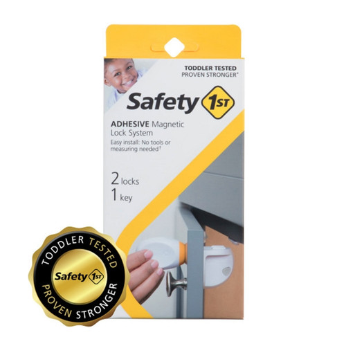 Safety 1st - HS292 - White Plastic Magnetic Cabinet Locks 3/pc.