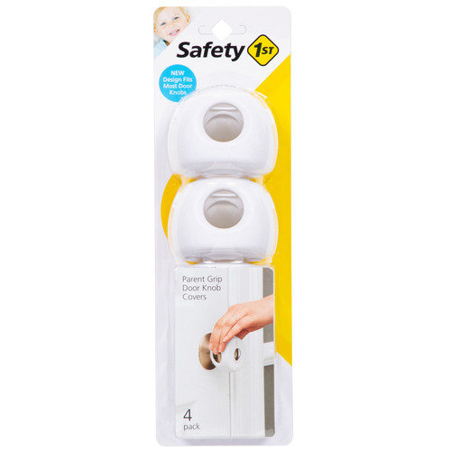 Safety 1st - HS326 - White Plastic Door Knob Covers - 4/Pack