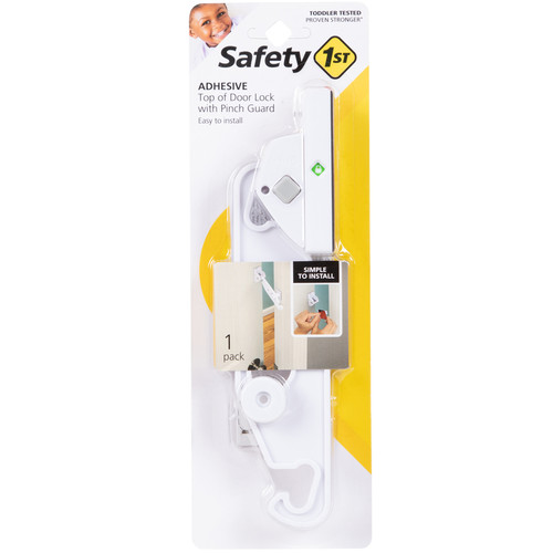 Safety 1st - HS311 - White Plastic Adhesive Top Door Lock - 1/Pack