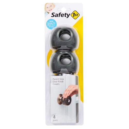 Safety 1st - HS325 - Charcoal Plastic Door Knob Covers - 4/Pack