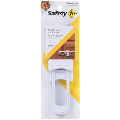 Safety 1st - 11002 - White Plastic Cabinet Slide Locks - 2/Pack