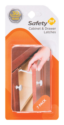 Safety 1st - 48444 - White Plastic Drawer Latches 7/Pack