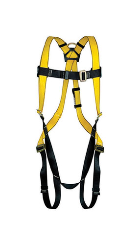 Safety Works - 10096580 - Workman Qwik-Fit Unisex Polyester Safety Harness 400 lb. capacity XL Yellow 1/pc.