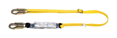 Safety Works - 10096585 - Workman Unisex Polyester Shock Absorbing Lanyard Yellow 1/pc.