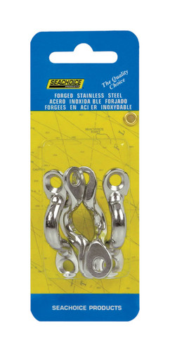 Seachoice - 28811 - Stainless Steel 1-7/8 in. L x 3/8 in. W Eye Straps - 4/Pack