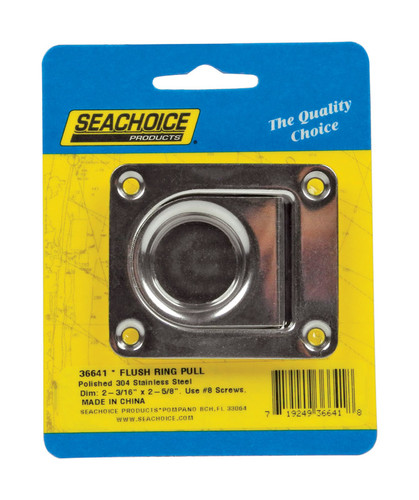 Seachoice - 36641 - Polished Stainless Steel 2-3/16 in. L x 2-5/8 in. W Ring Pull - 1/Pack