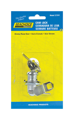 Seachoice - 37241 - Chrome-Plated Steel 1-1/8 in. L x 7.2 in. W Cam Lock Set - 4/Pack