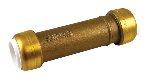 SharkBite - UIP3008A - Push to Connect 1/2 in. IPS x 1/2 in. Dia. IPS Brass Coupling