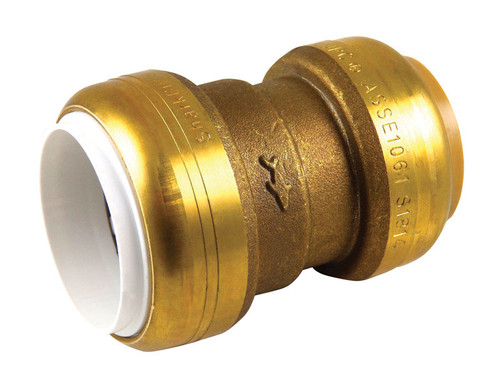 SharkBite - UIP4020A - Push to Connect 1 in. IPS x 1 in. Dia. CTS Brass Coupling