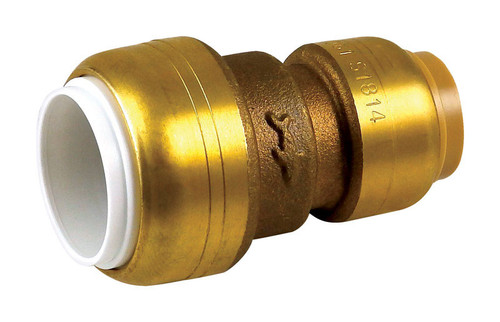 SharkBite - UIP4008A - Push to Connect 1/2 in. IPS x 1/2 in. Dia. CTS Brass Coupling