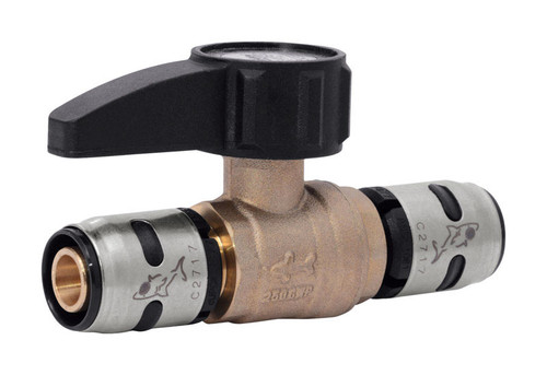 SharkBite - K22222 - EvoPEX 1/2 in. Push x 1/2 in. Dia. Push Brass Ball Valve