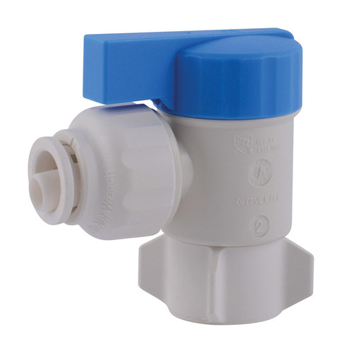 SharkBite - 25671 - Quick Connect 1/2 in. FPT x 1/2 in. FPT Plastic Angle Stop Valve