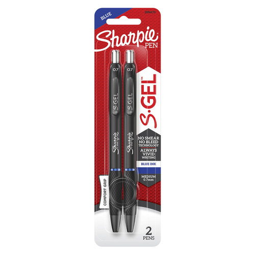 Sharpie - 2096170 - S-Gel Blue Retractable Gel Pen - 2/Pack