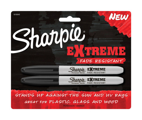 Sharpie - 1919845 - Extreme Black Fine Tip Permanent Marker - 2/Pack