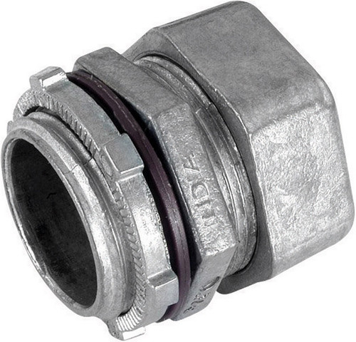 Sigma Electric - 02-54854 - ProConnex 1-1/2 in. Dia. Zinc-Plated Steel Rain-Tight Compression Connector For EMT