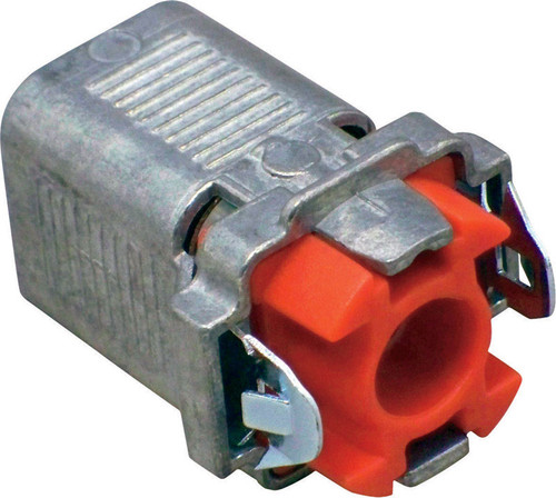 Sigma Electric - 45505 - ProConnex 3/8 in. Dia. Die-Cast Zinc Double Snap Lock Connector For AC, MC and FMC/RWFMC