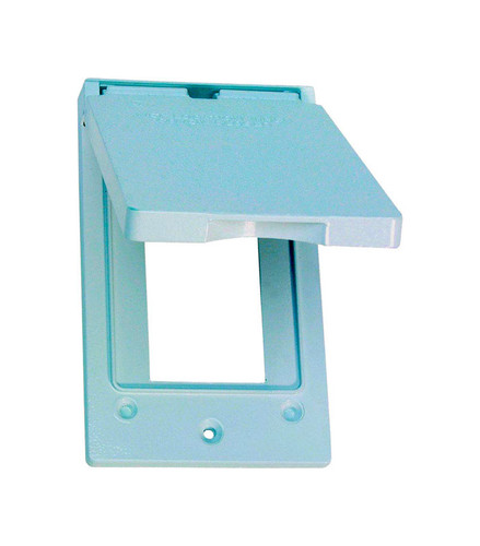 Sigma Electric - 14248WH - Rectangle Metal 1 gang Vertical GFCI Cover For Wet Locations