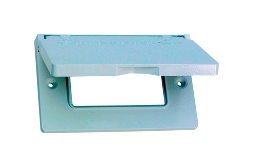 Sigma Electric - 14249WH - Rectangle Metal 1 gang Horizontal GFCI Cover For Wet Locations